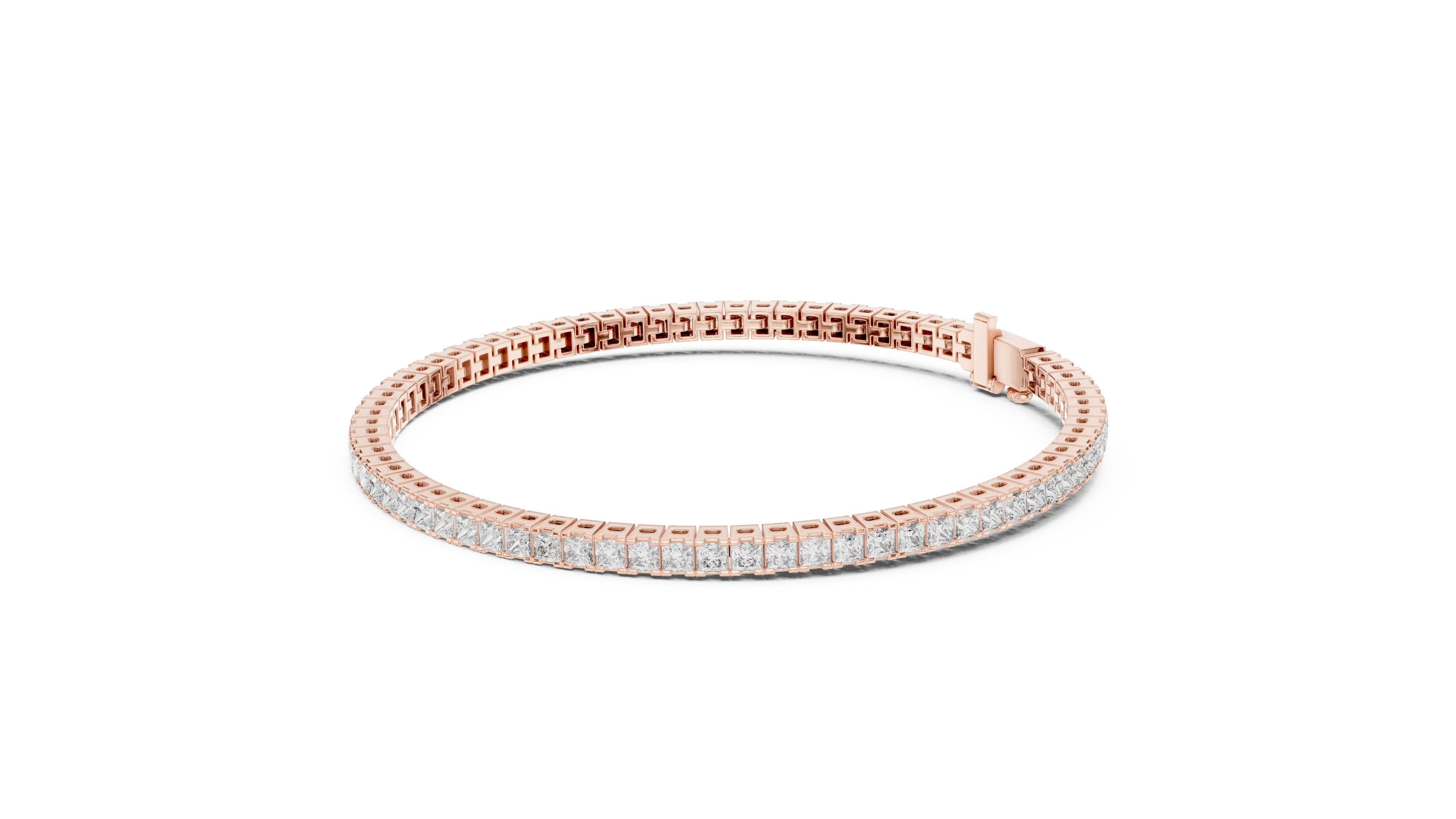 Royal Grid Diamond Tennis Bracelet