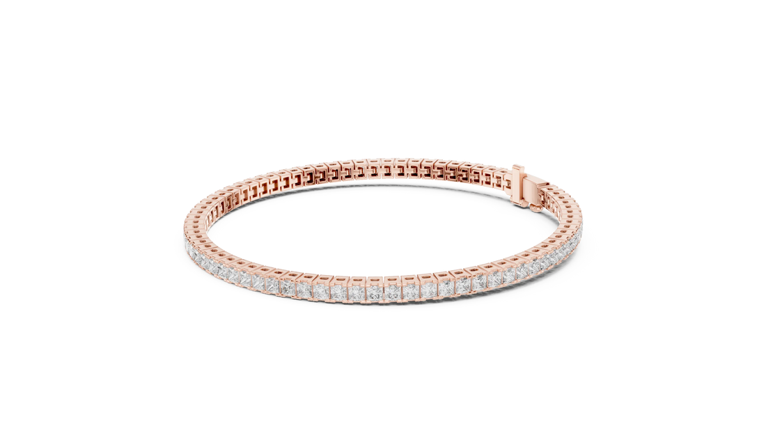Royal Grid Diamond Tennis Bracelet