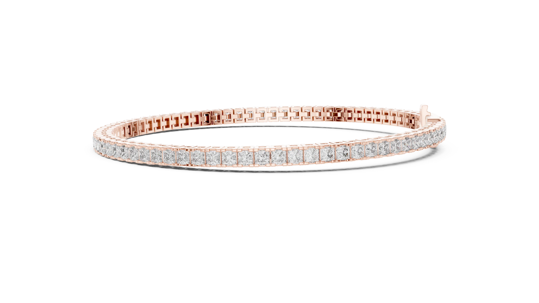 Royal Grid Diamond Tennis Bracelet