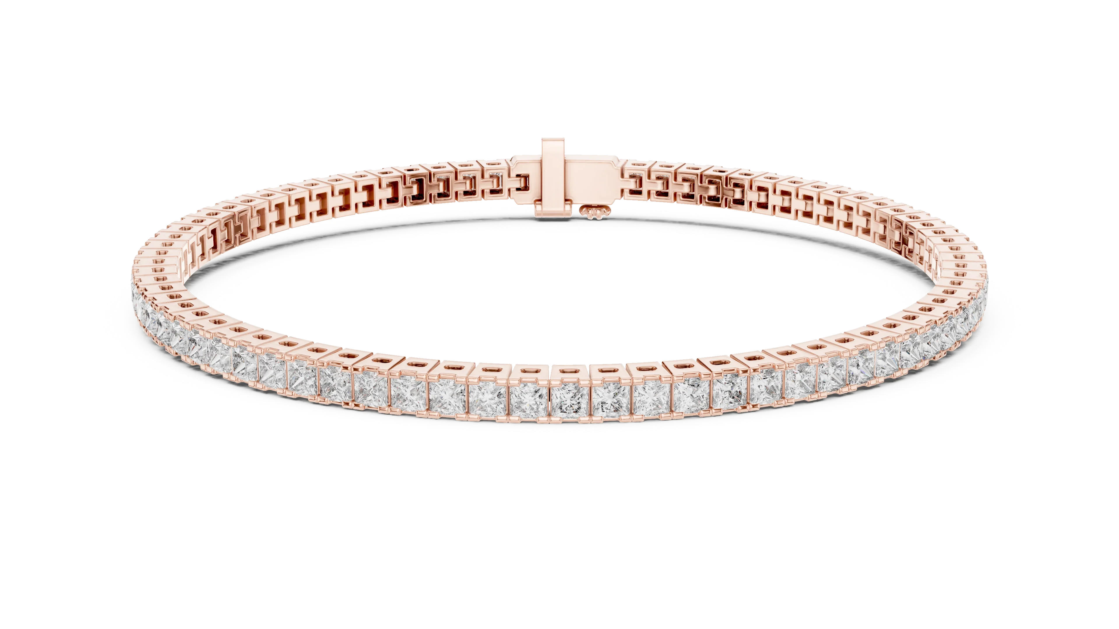 Royal Grid Diamond Tennis Bracelet