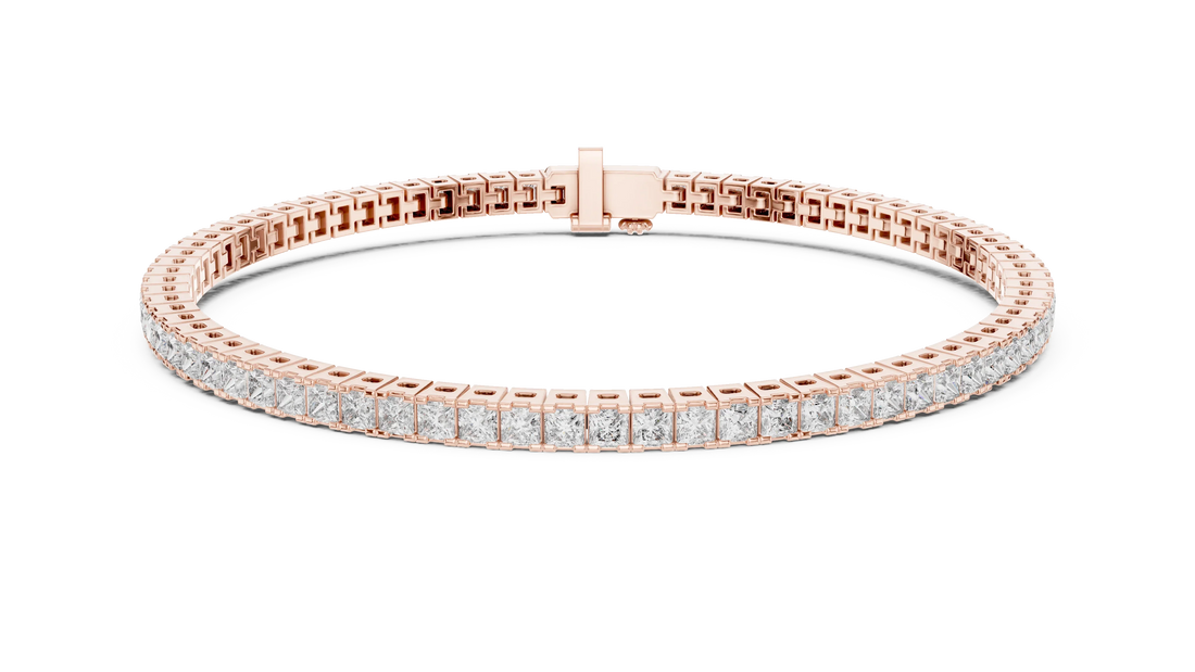 Royal Grid Diamond Tennis Bracelet