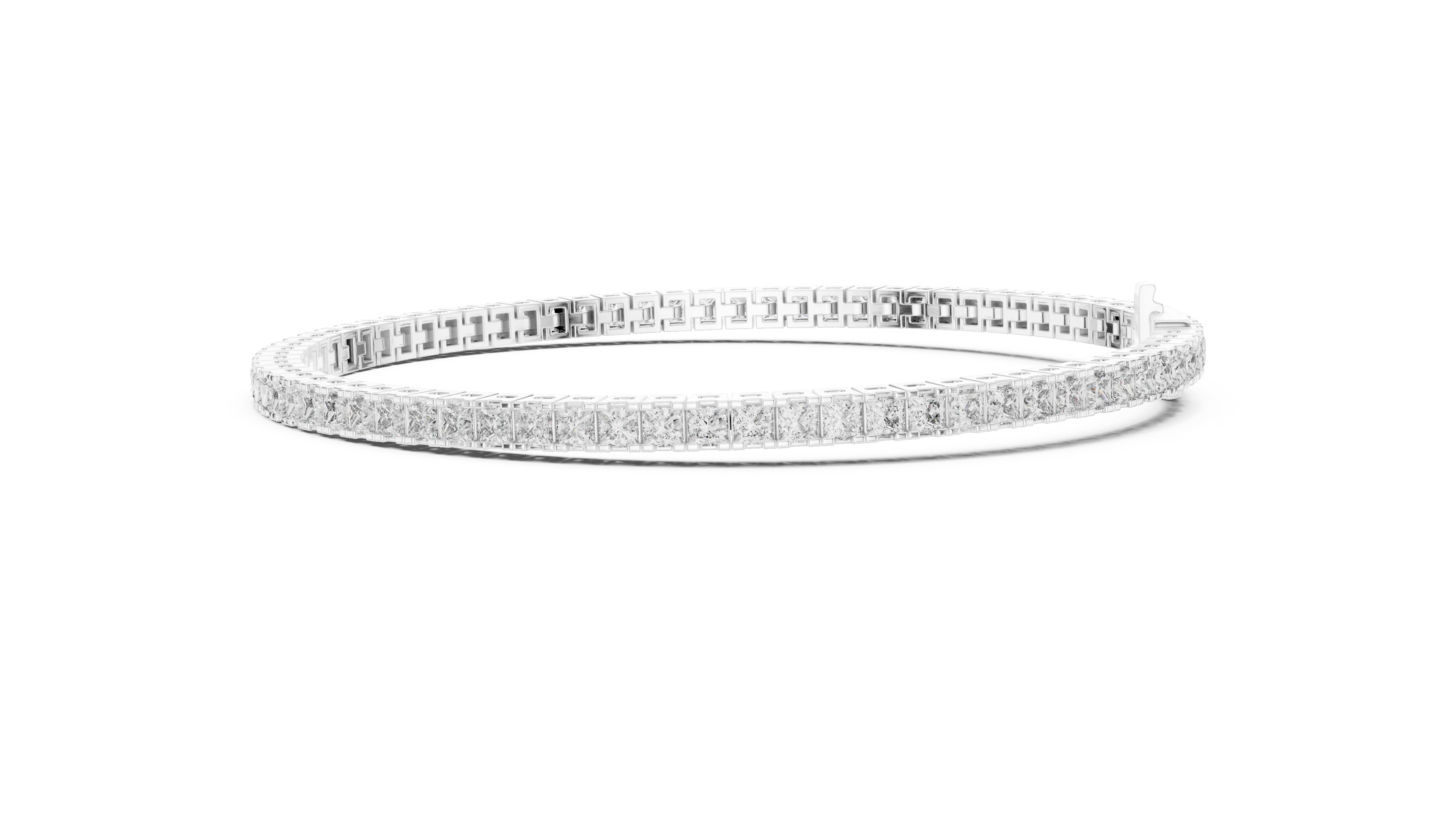 Royal Grid Diamond Tennis Bracelet