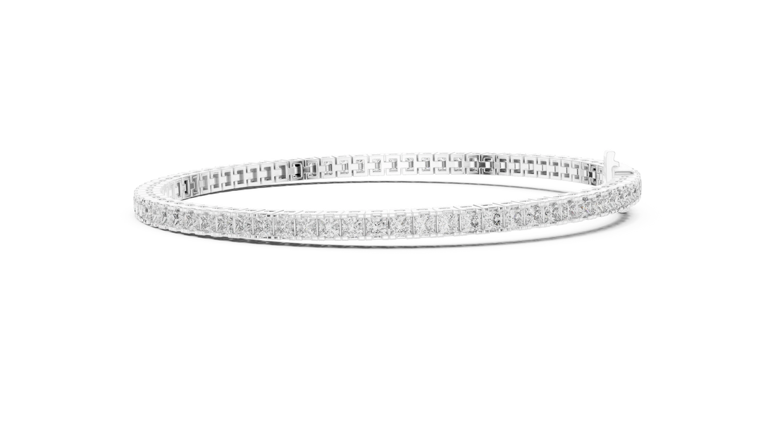 Royal Grid Diamond Tennis Bracelet