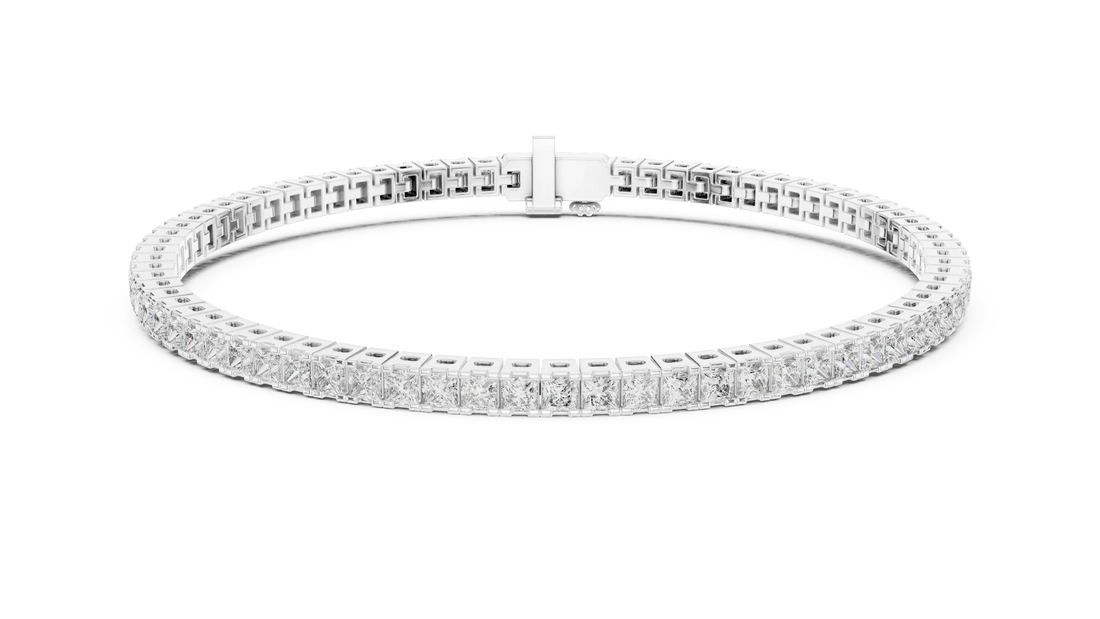 Royal Grid Diamond Tennis Bracelet