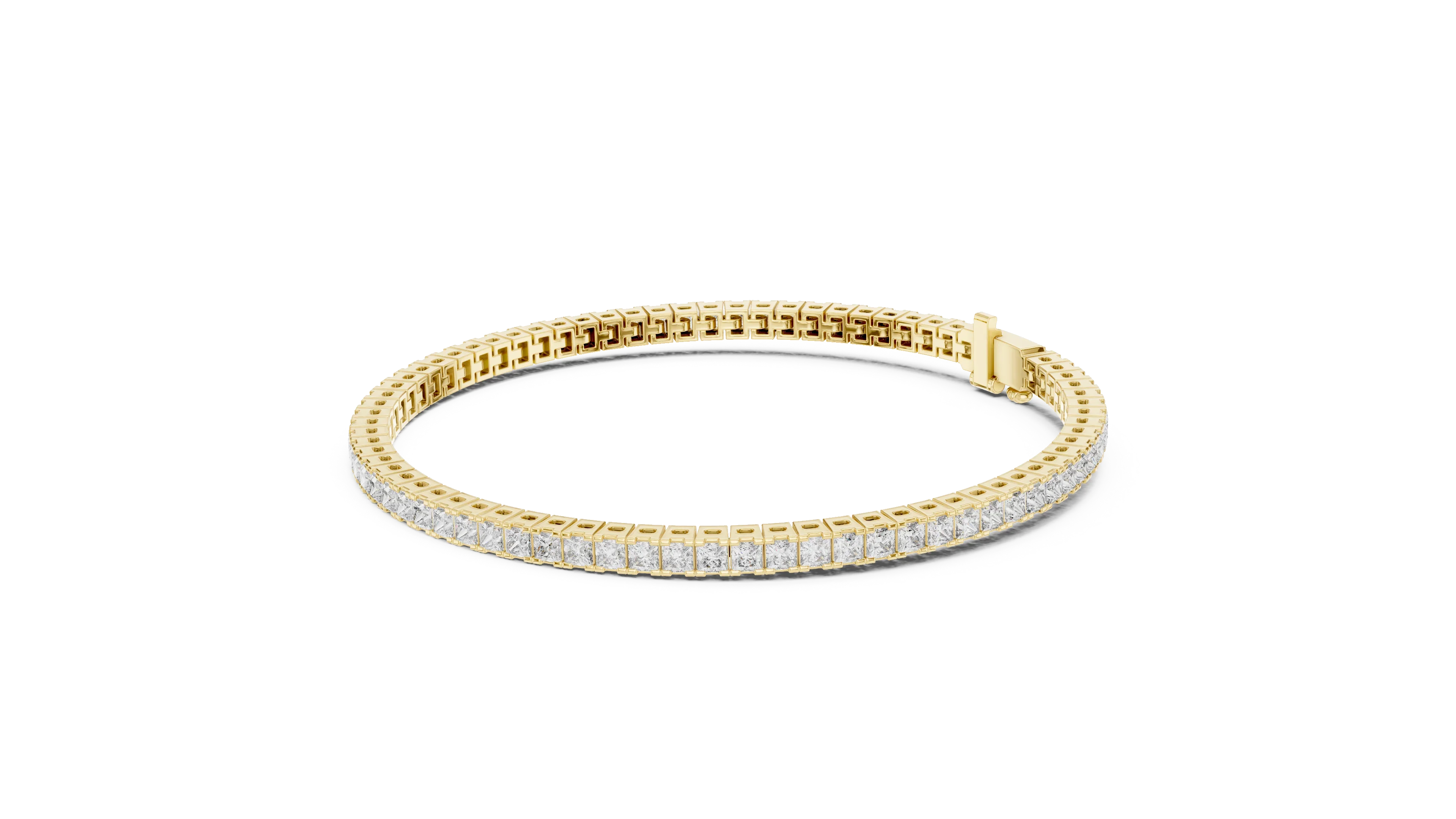 Royal Grid Diamond Tennis Bracelet