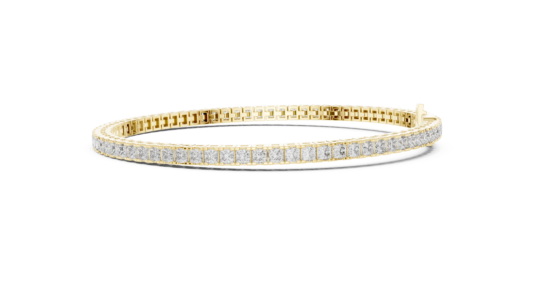 Royal Grid Diamond Tennis Bracelet