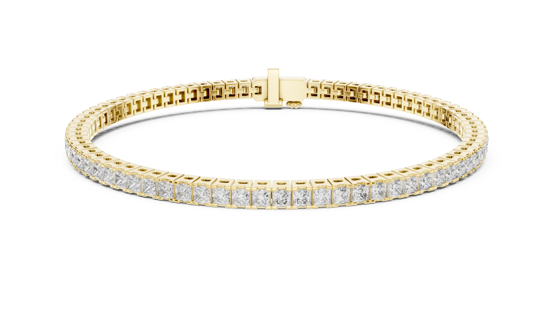 Royal Grid Diamond Tennis Bracelet