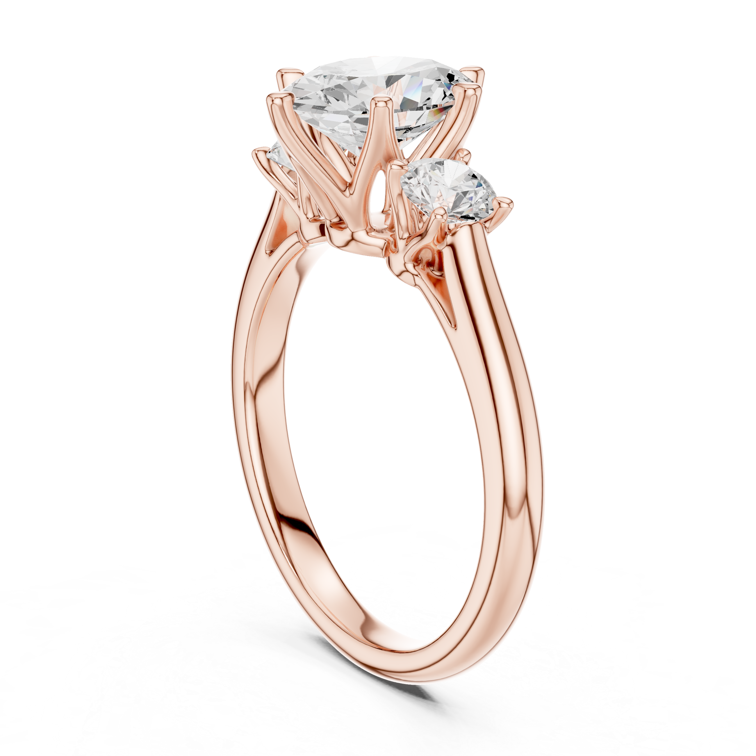 Oval-Cut Three-Stone Engagement Ring