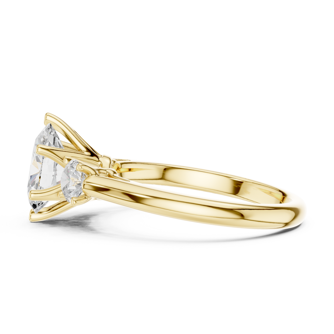 Oval-Cut Three-Stone Engagement Ring