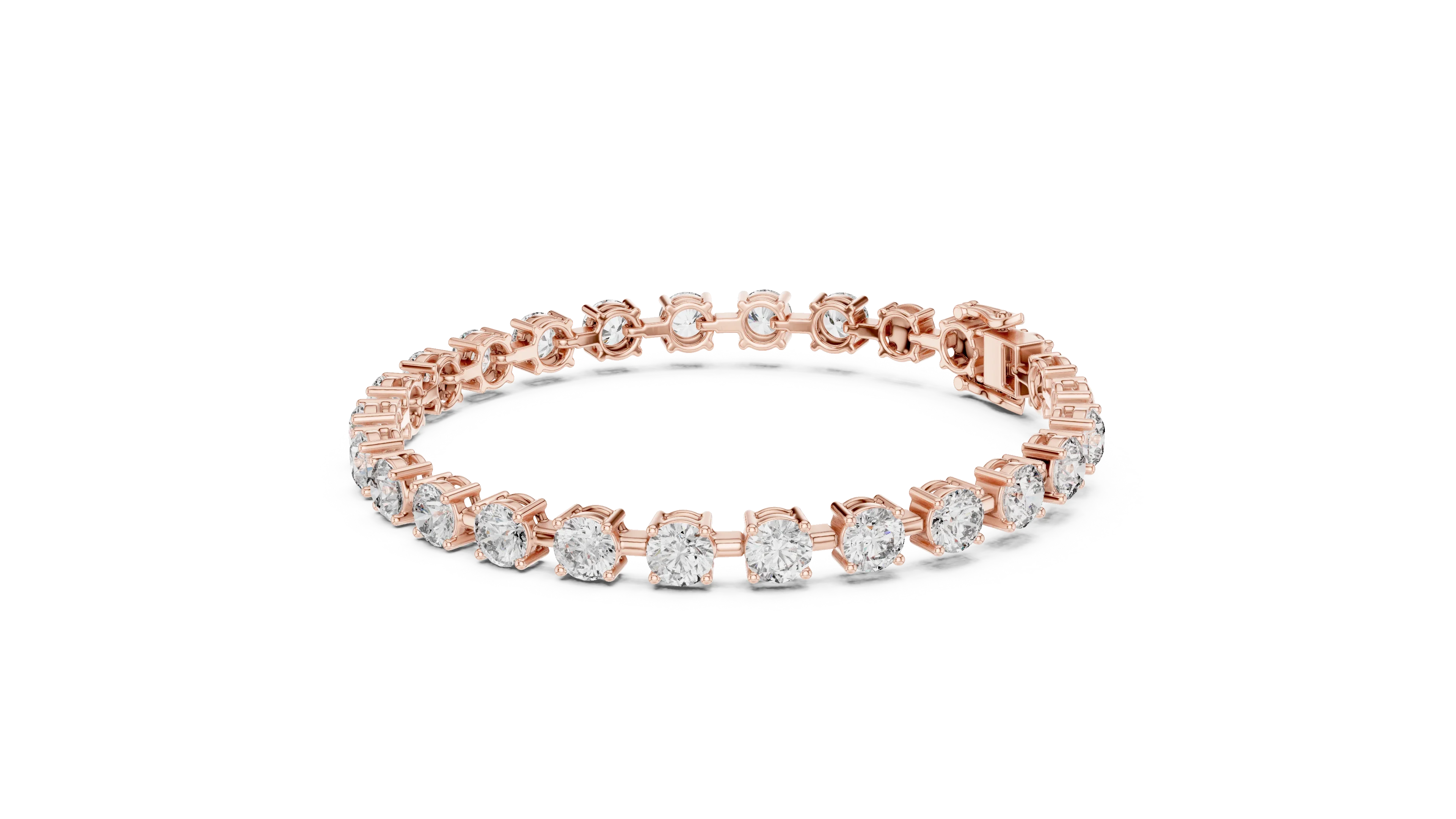 Royal Round Solitaire Line Diamond Bracelet