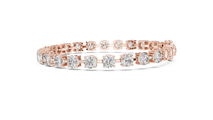 Royal Round Solitaire Line Diamond Bracelet