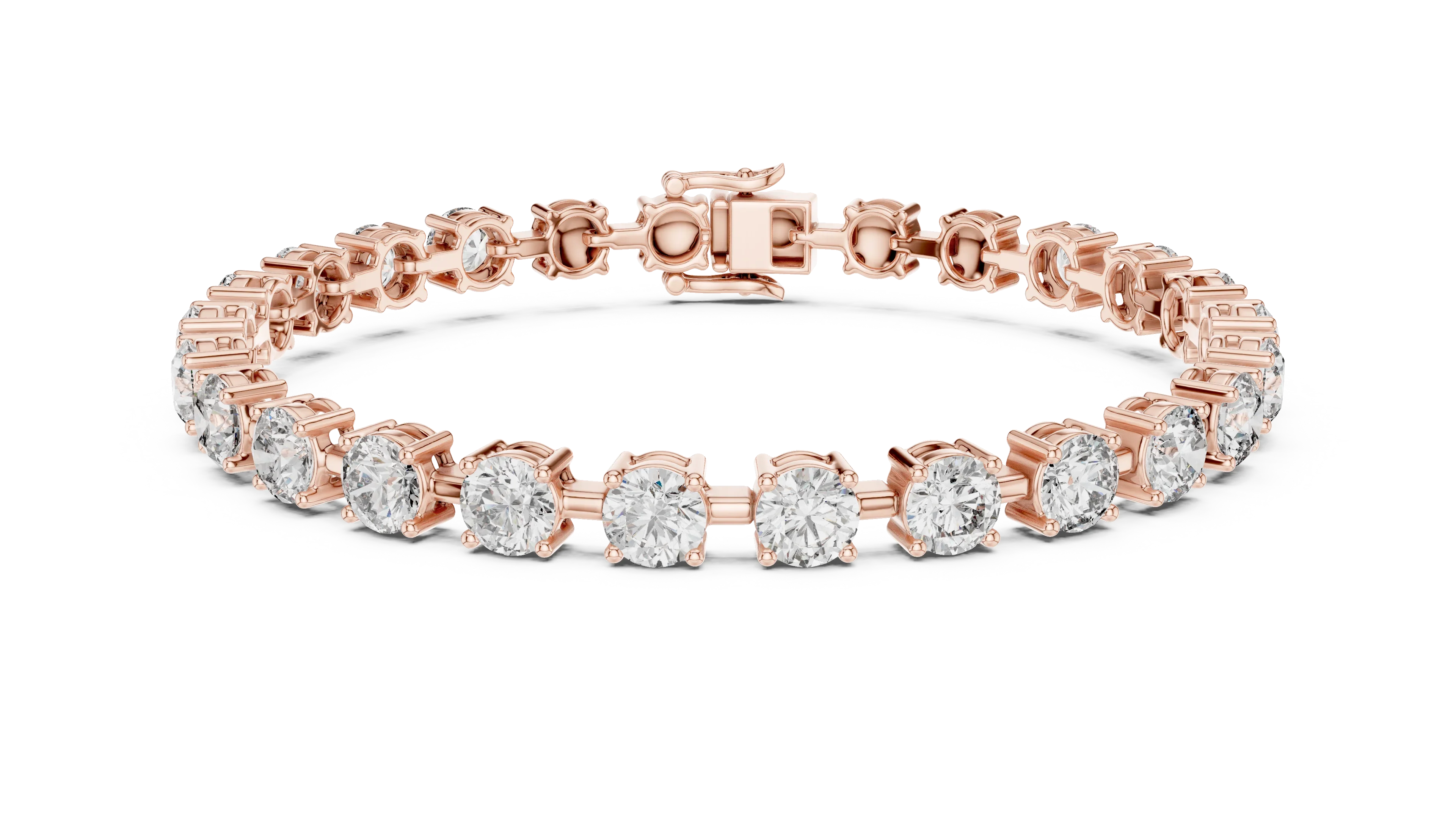 Royal Round Solitaire Line Diamond Bracelet