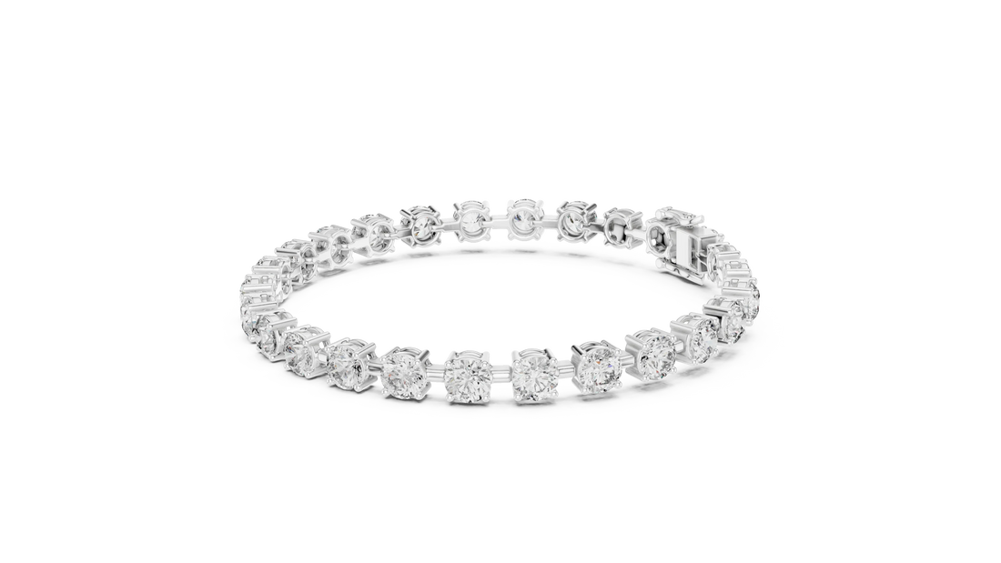 Royal Round Solitaire Line Diamond Bracelet