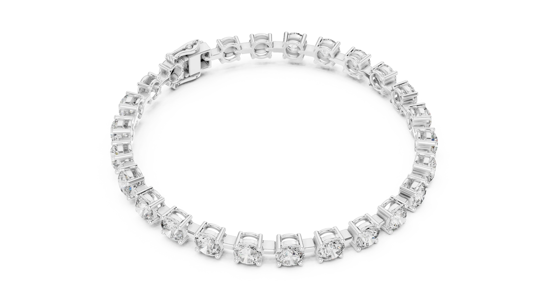 Royal Round Solitaire Line Diamond Bracelet