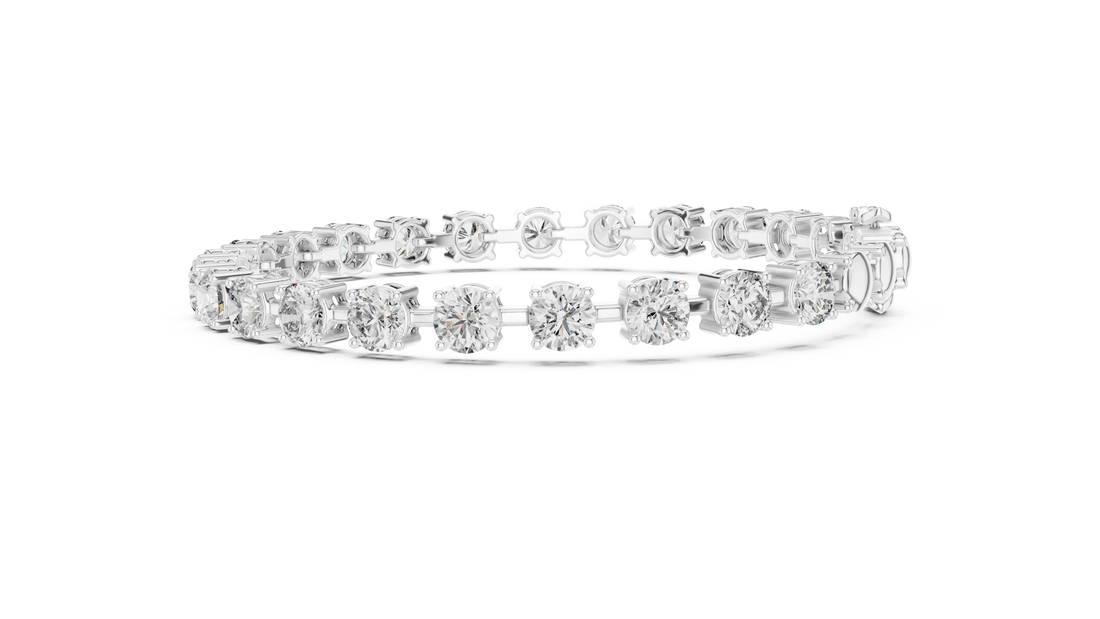 Royal Round Solitaire Line Diamond Bracelet
