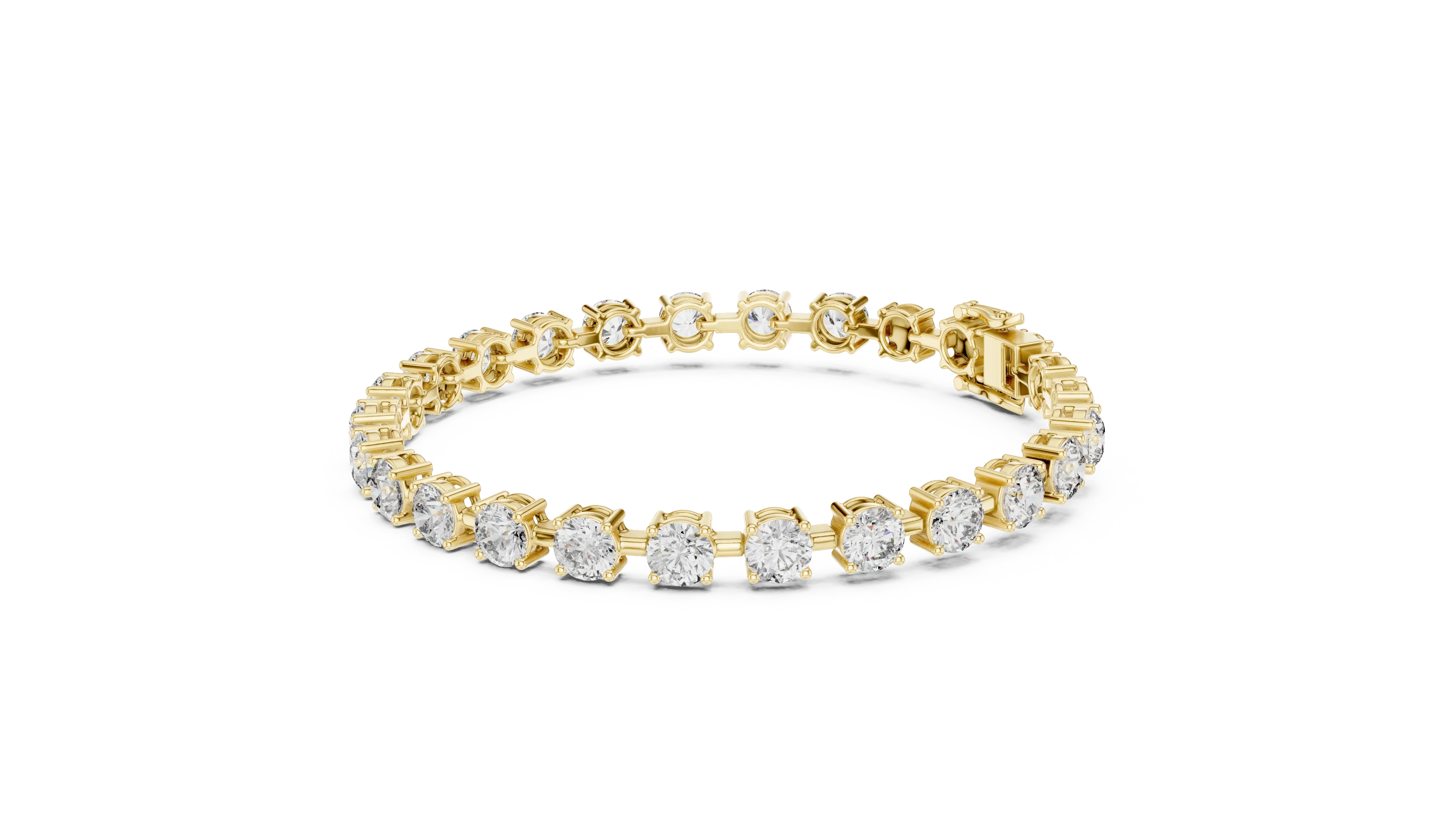 Royal Round Solitaire Line Diamond Bracelet