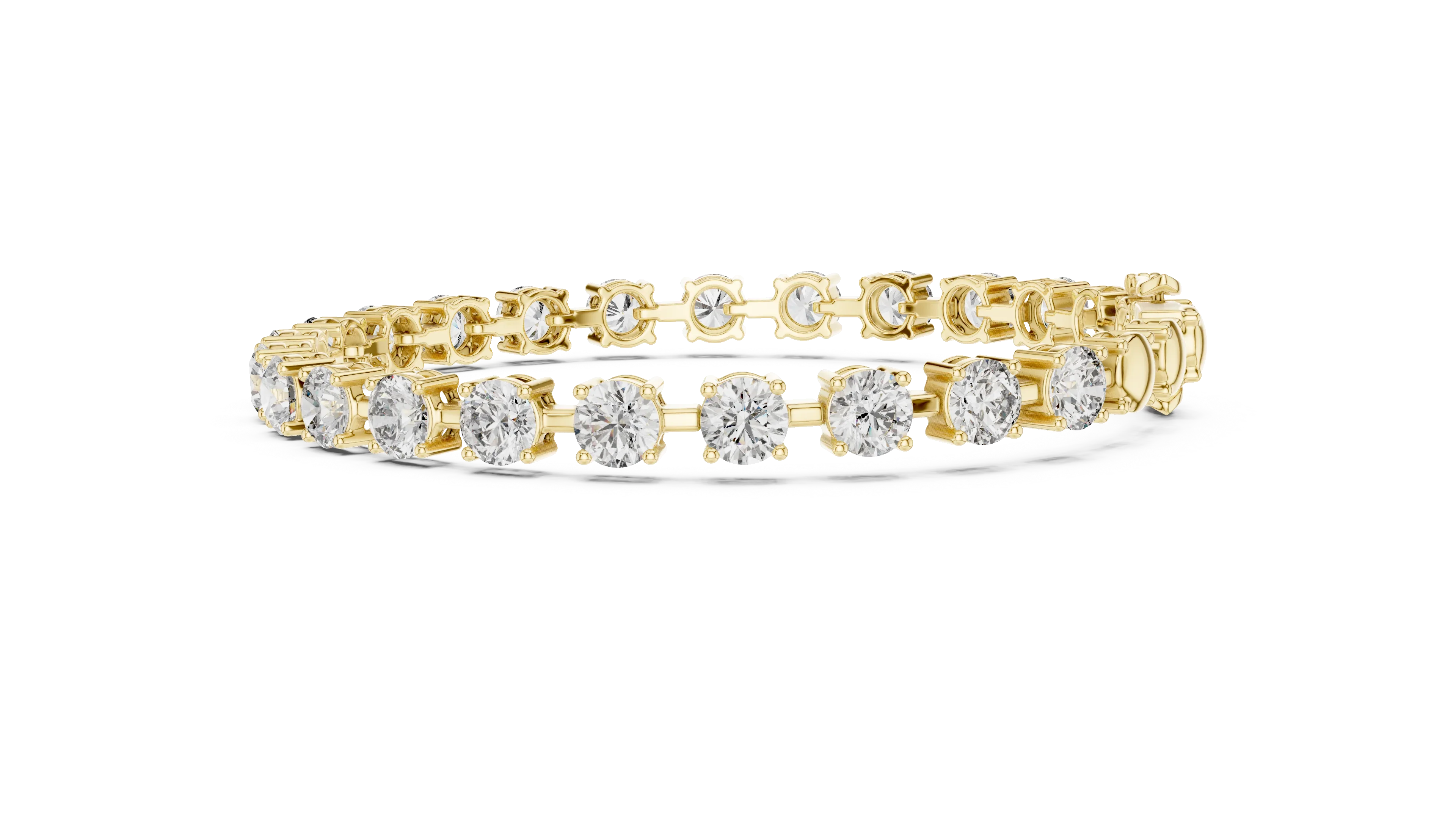 Royal Round Solitaire Line Diamond Bracelet