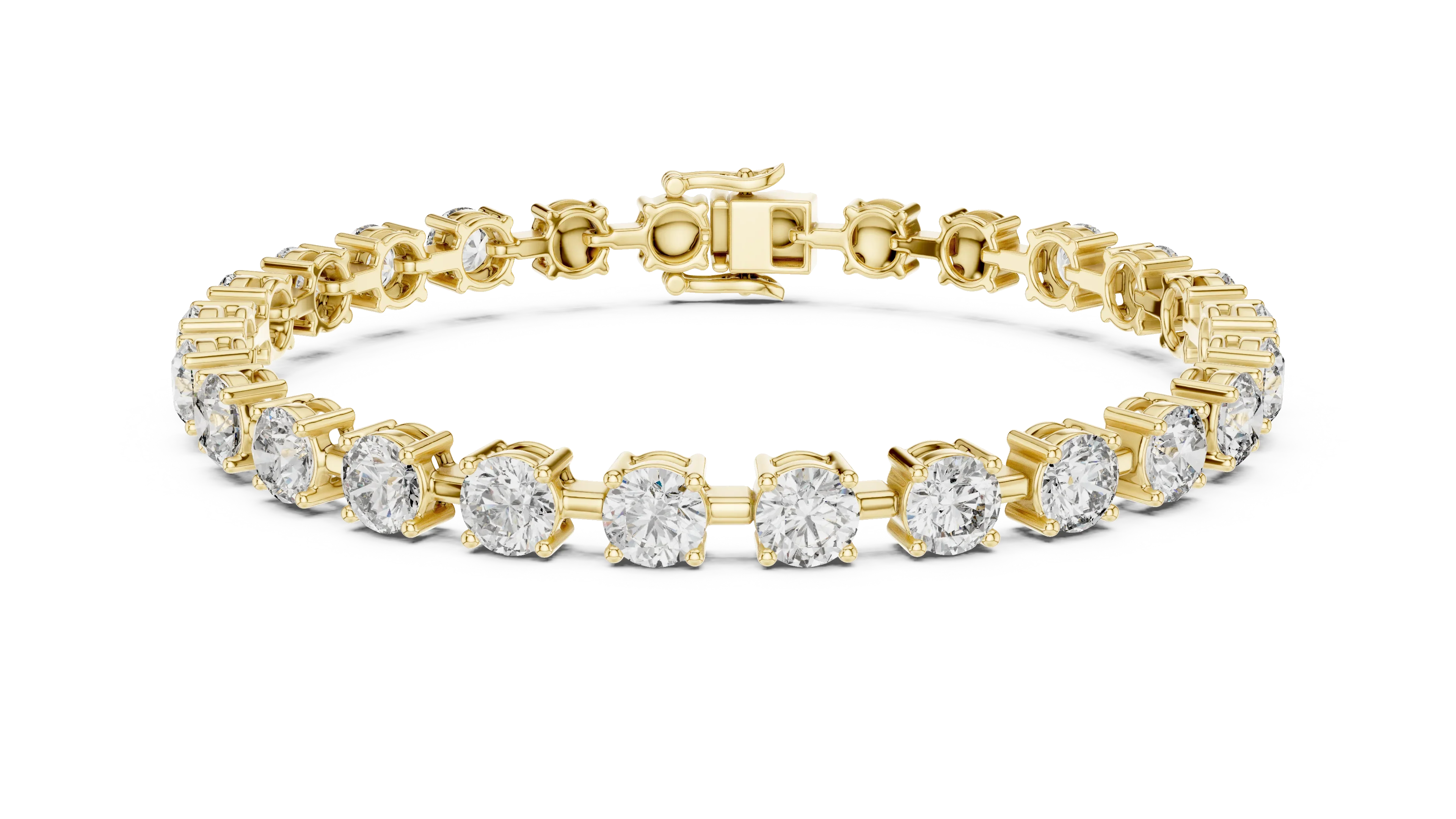 Royal Round Solitaire Line Diamond Bracelet