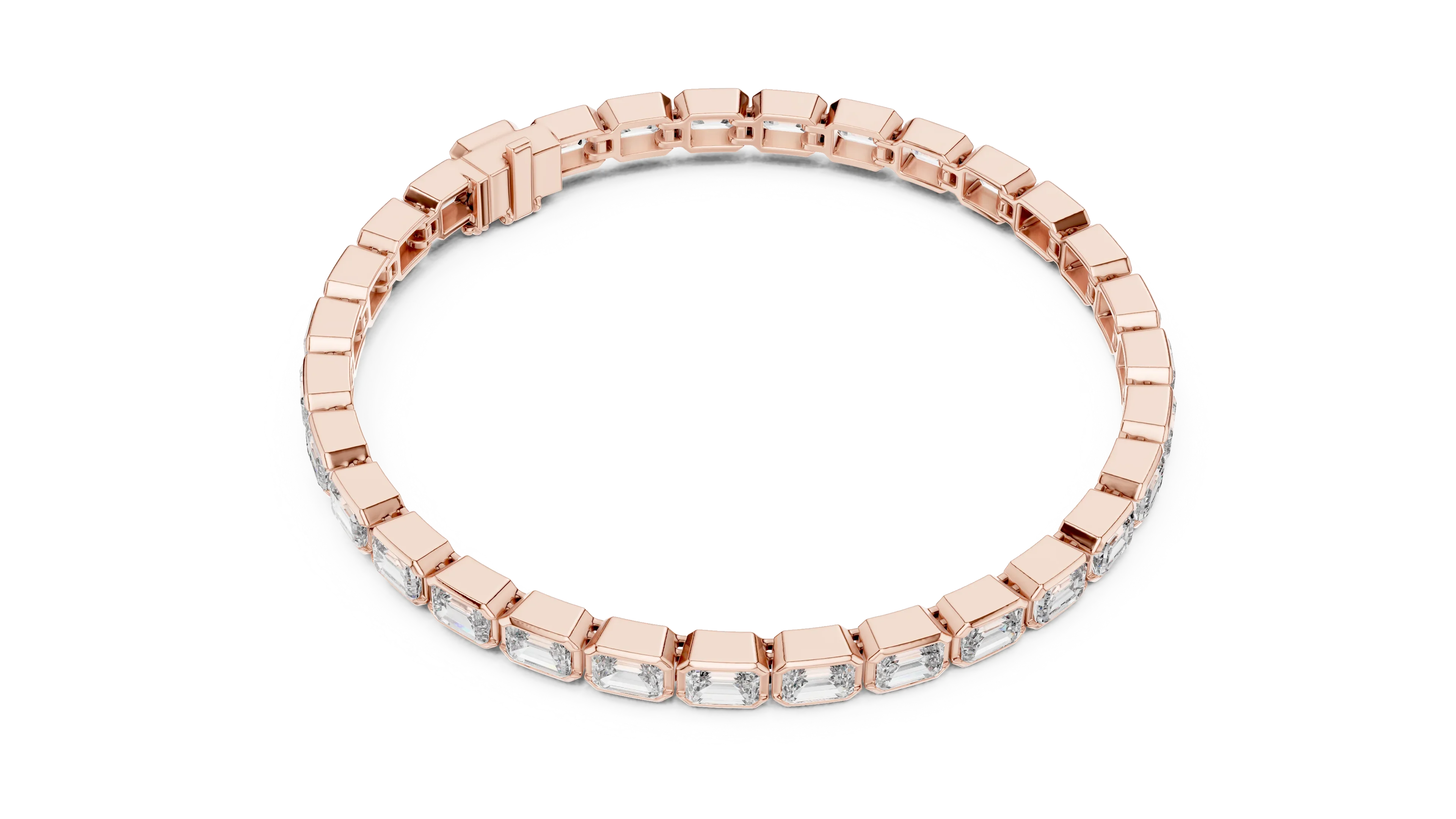Imperial Emerald Line Diamond Bracelet