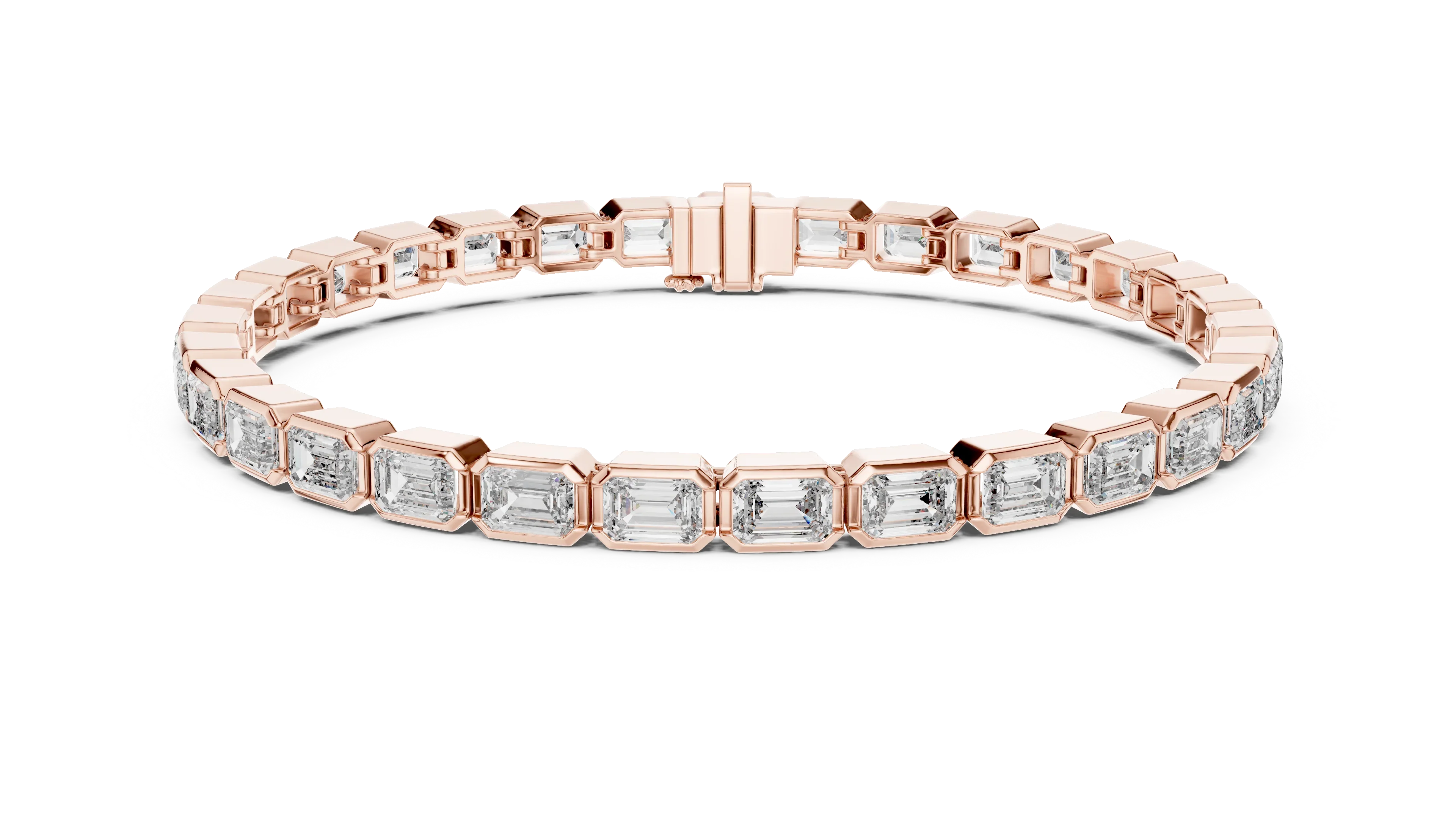 Imperial Emerald Line Diamond Bracelet