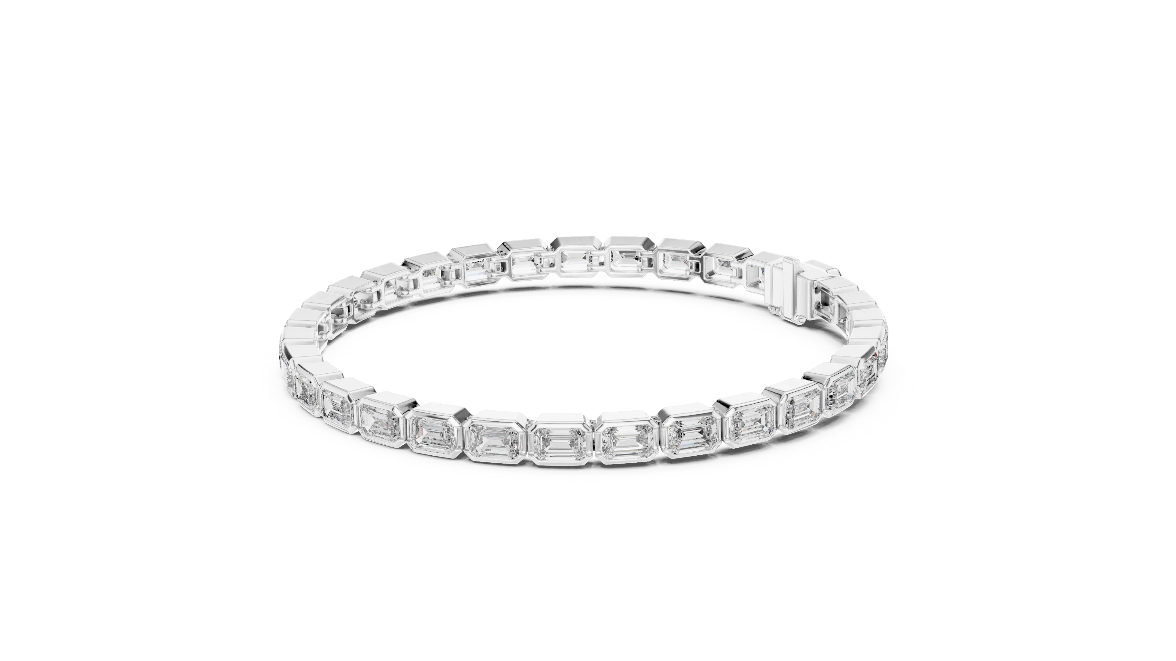 Imperial Emerald Line Diamond Bracelet
