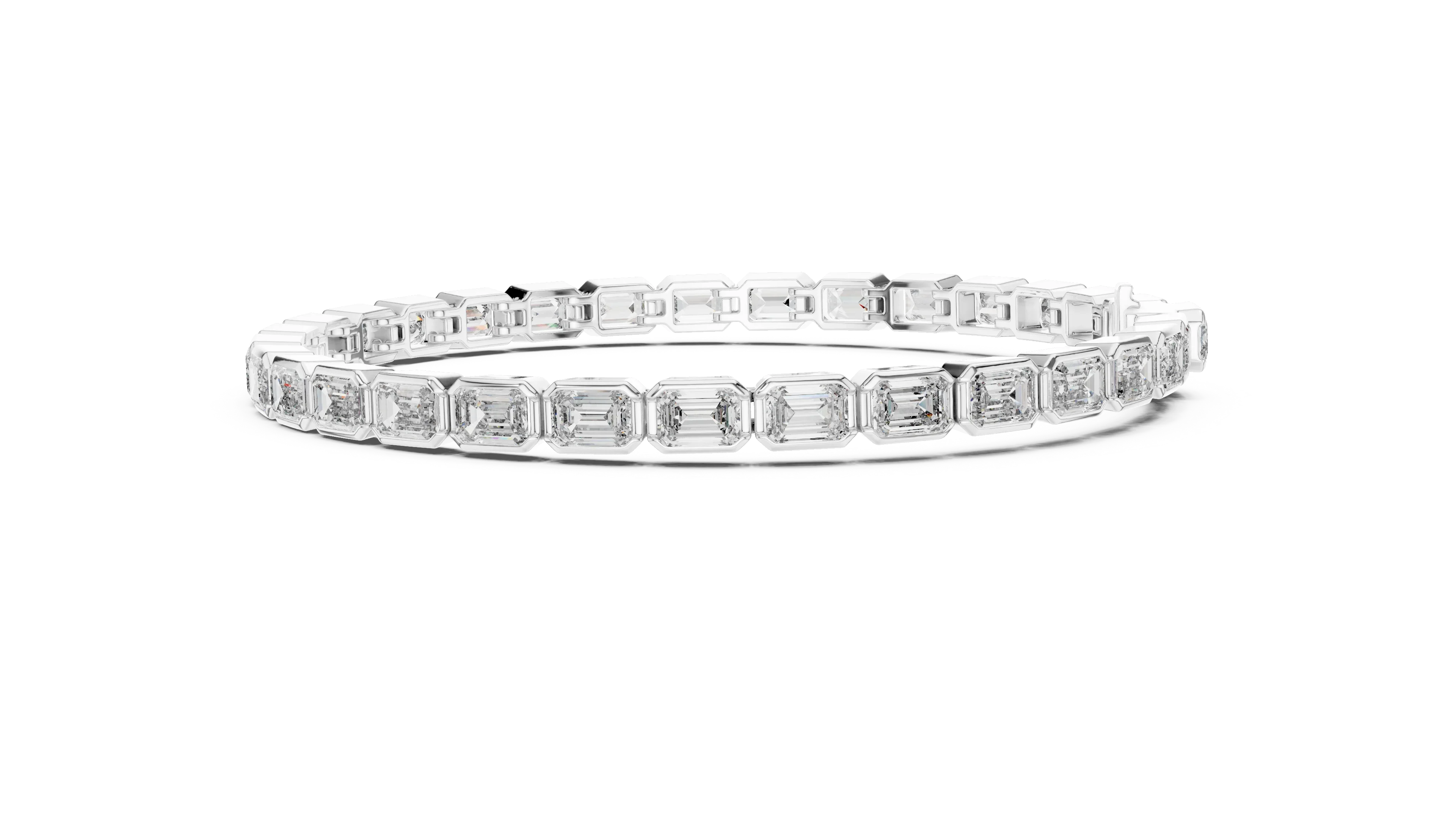 Imperial Emerald Line Diamond Bracelet