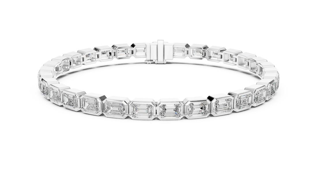 Imperial Emerald Line Diamond Bracelet