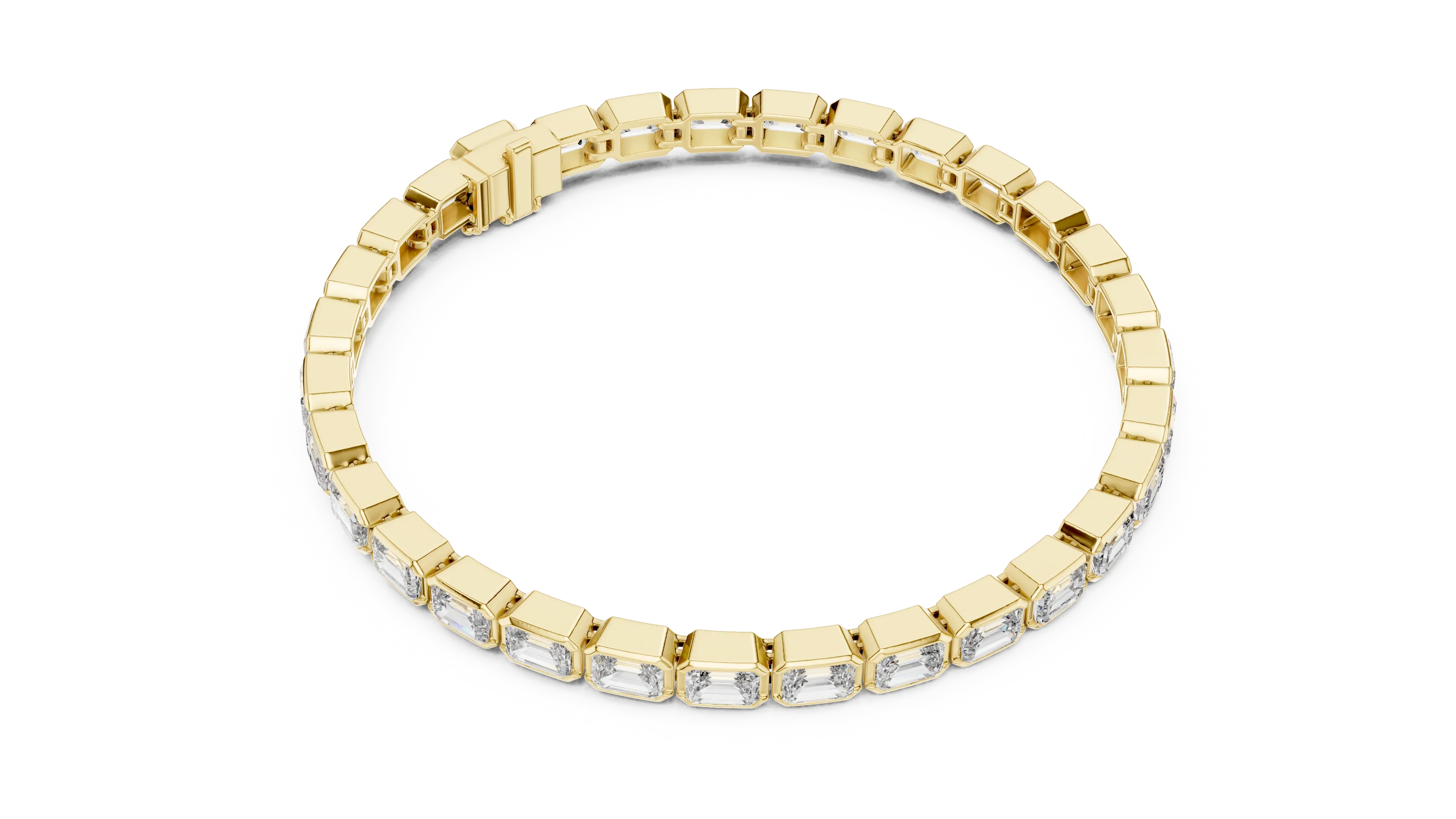Imperial Emerald Line Diamond Bracelet