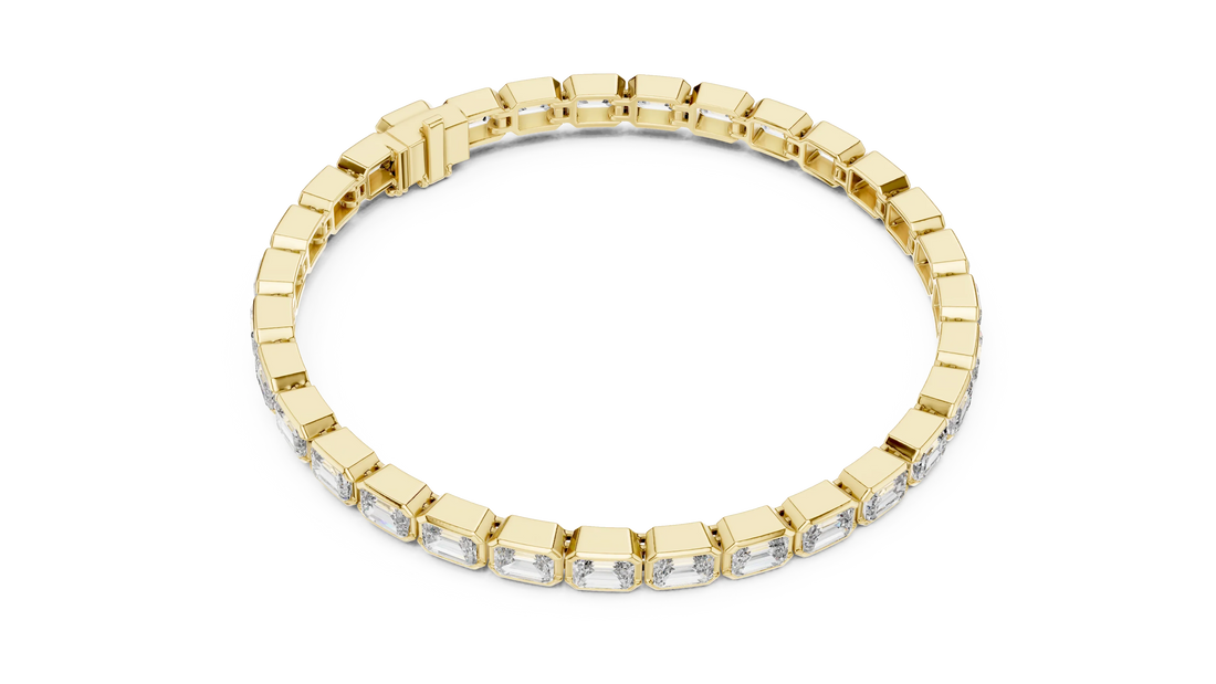 Imperial Emerald Line Diamond Bracelet