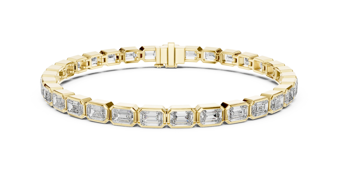 Imperial Emerald Line Diamond Bracelet