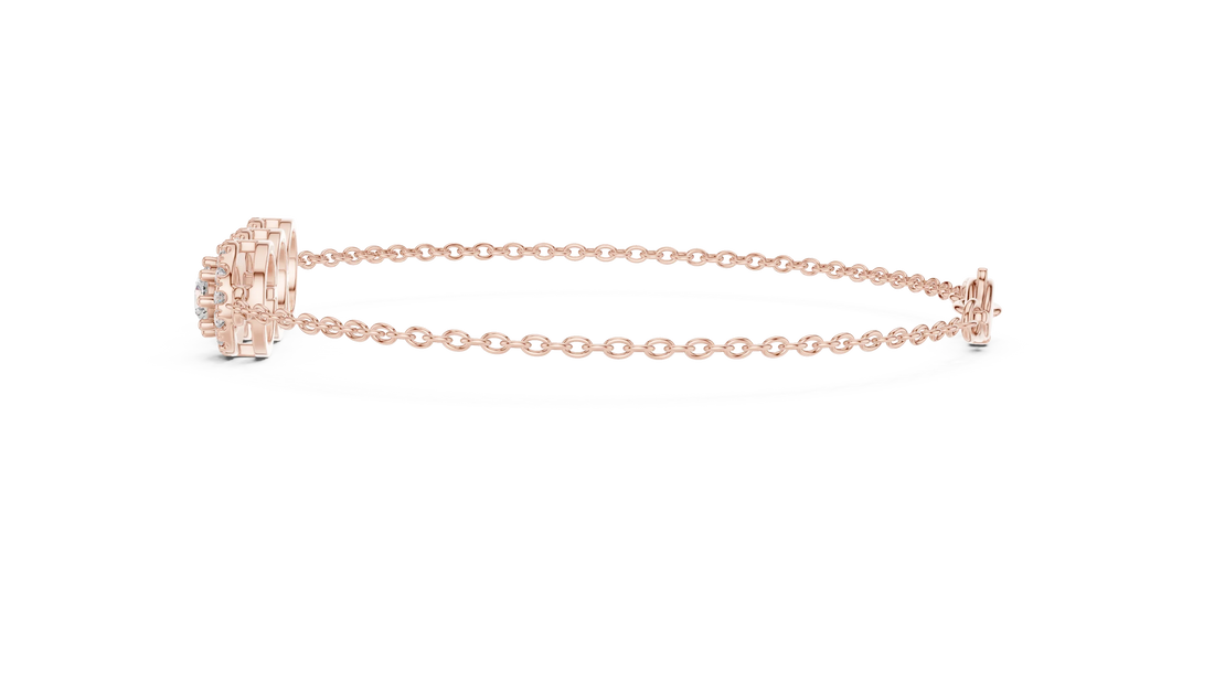 Trinity Halo Grace Diamond Bracelet