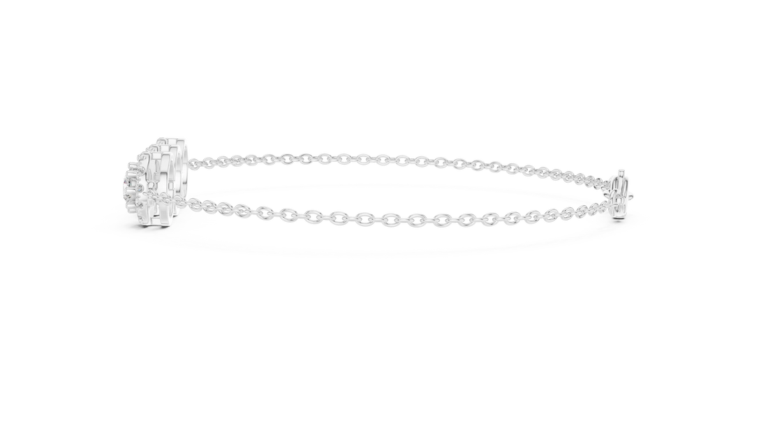 Trinity Halo Grace Diamond Bracelet
