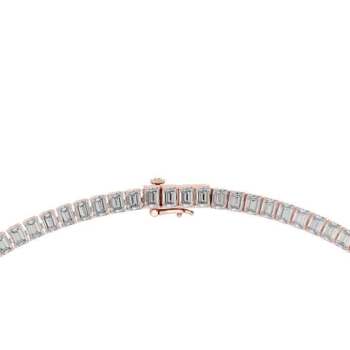 Emerald-Cut Diamond Tennis Necklace