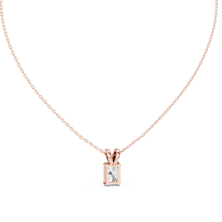 Celeste Radiant Solitaire Diamond Pendant