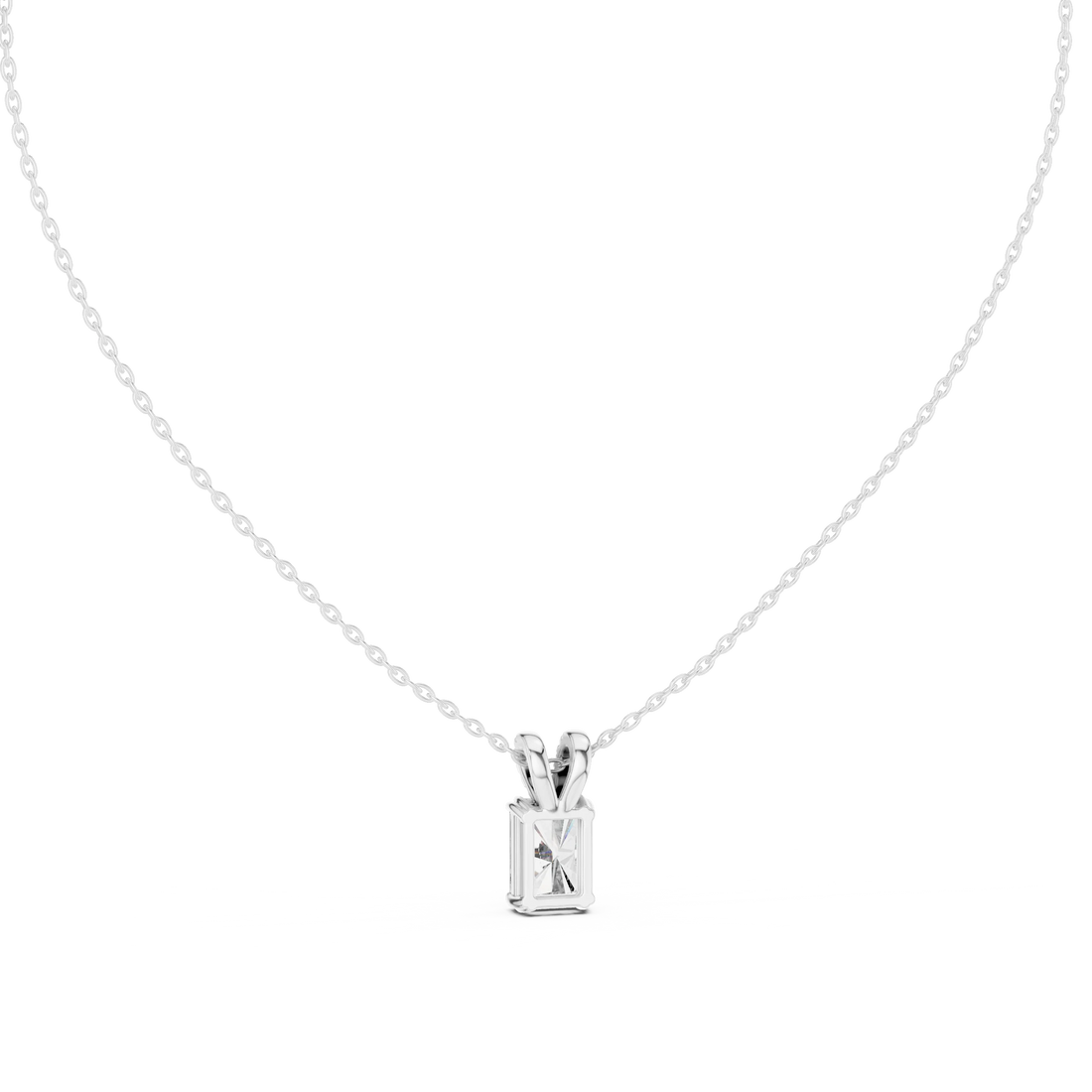 Celeste Radiant Solitaire Diamond Pendant