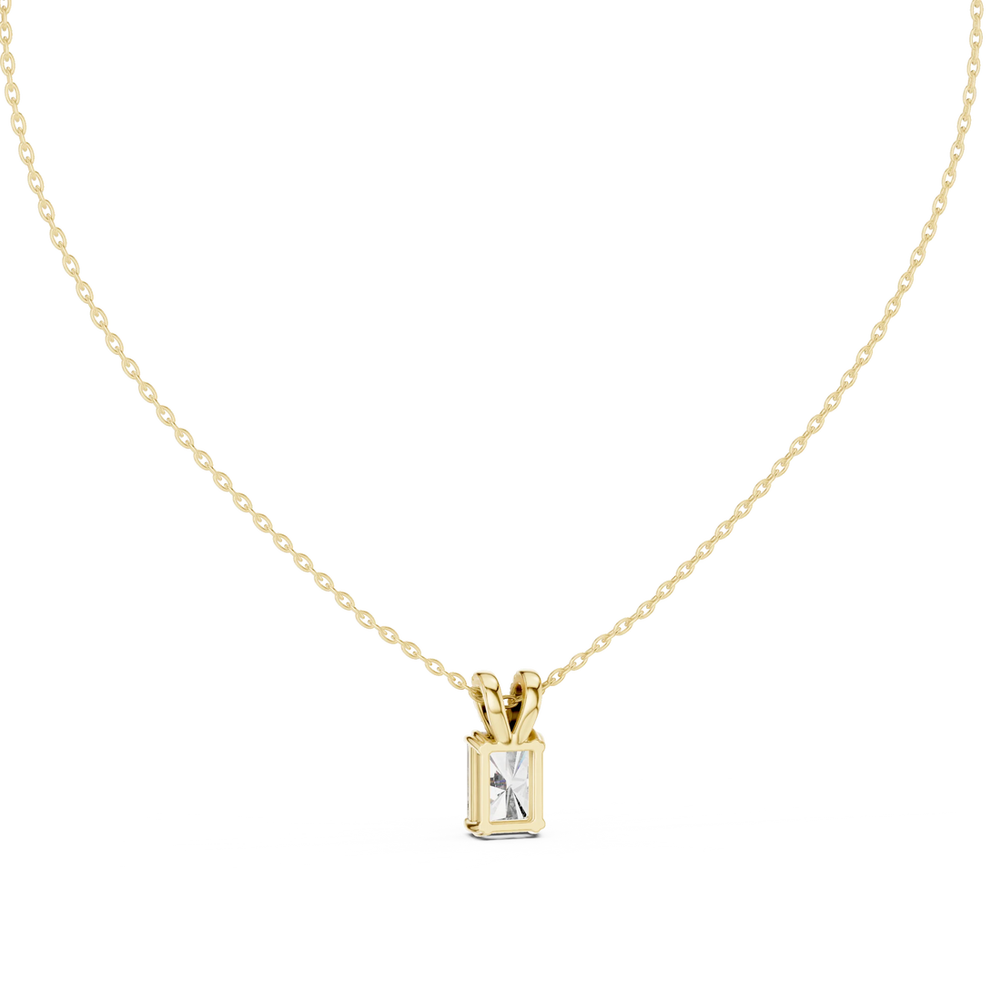 Celeste Radiant Solitaire Diamond Pendant