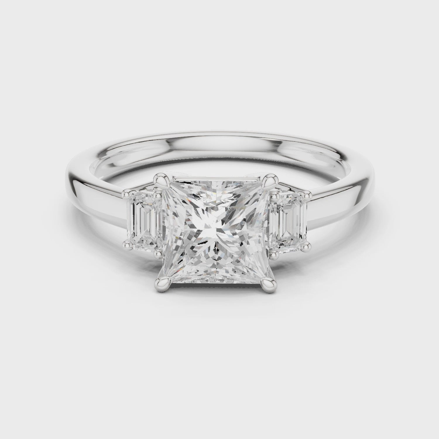 Princess Engagement Trilogy Ring